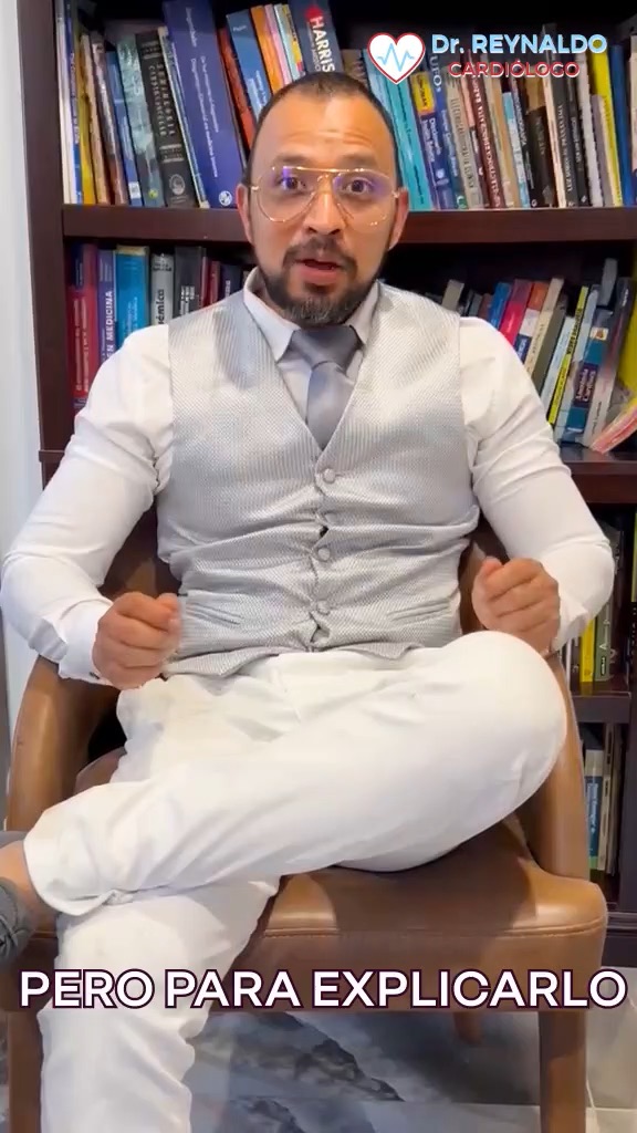 El Dr. Reynaldo Pérez Delgado explicando en video la sístole y la diástole del corazón